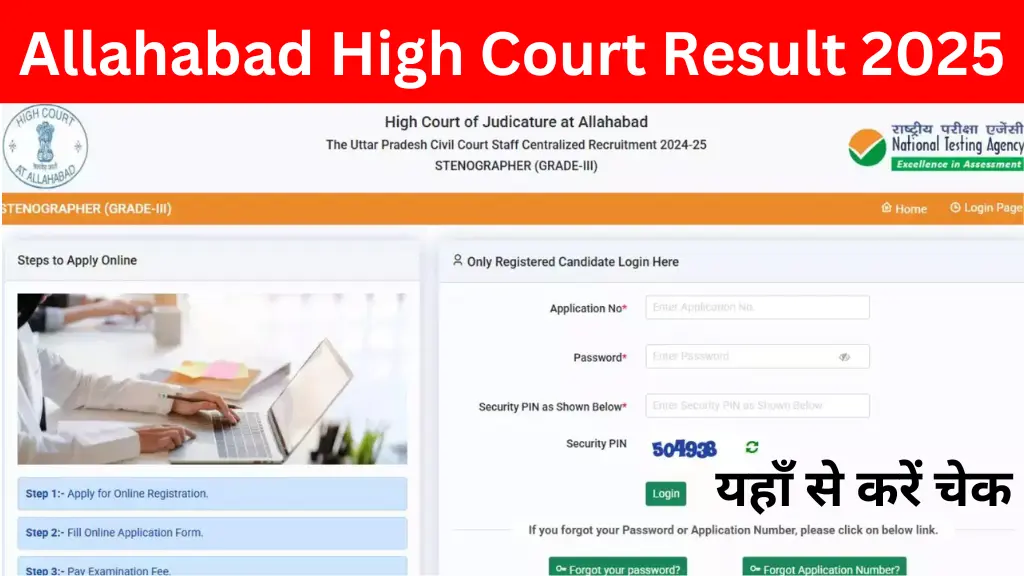 Allahabad High Court Result 2025