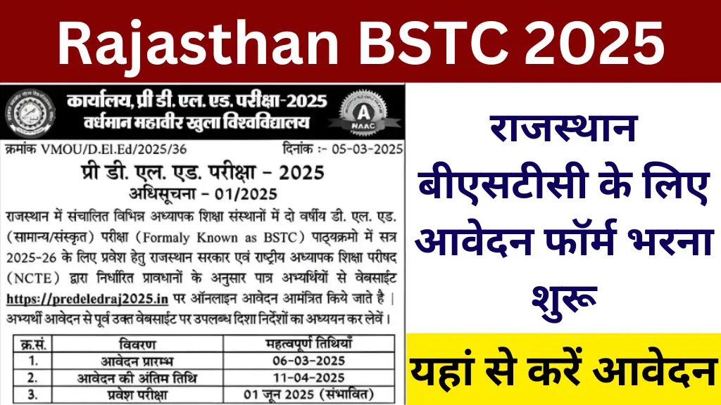 Rajasthan BSTC 2025