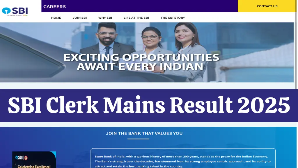 SBI Clerk Mains Result 2025: एसबीआई क्लर्क मेन्स रिजल्ट जल्द जारी, इस लिंक से देखें रिजल्ट!