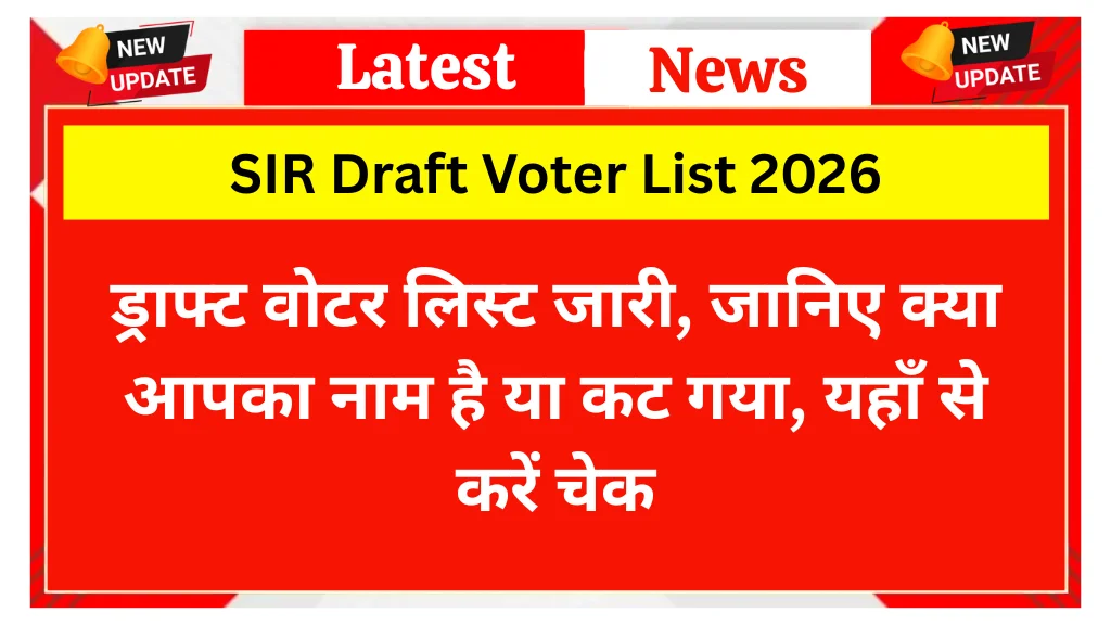 SIR Draft Voter List 2026